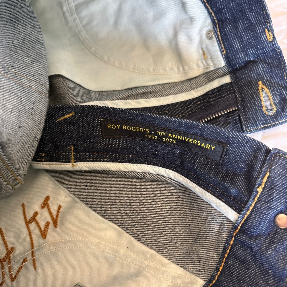 Roy Roger's 70th Anniversary Selvedge Denim Jeans Made in Italy Size 29 - Picture 7 of 14